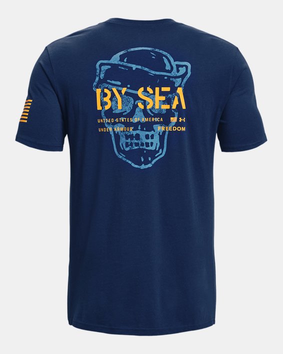 Men's UA Freedom By Sea T-Shirt, Blue, pdpMainDesktop image number 5